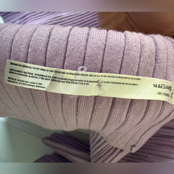 Daily Practice **PURPLE** by Anthropologie Bell-Sleeve Sweater Mini Dress - Picture 10 of 13